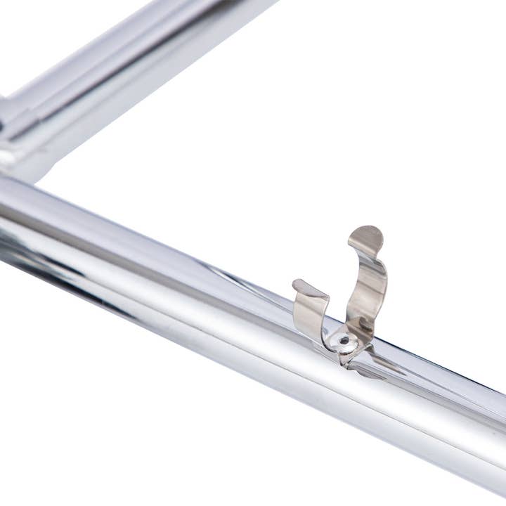 Store Supply Warehouse - Wholesale Retailer Display - Accessories - Economy Chrome Single-Rail Collapsible Salesman Rack6