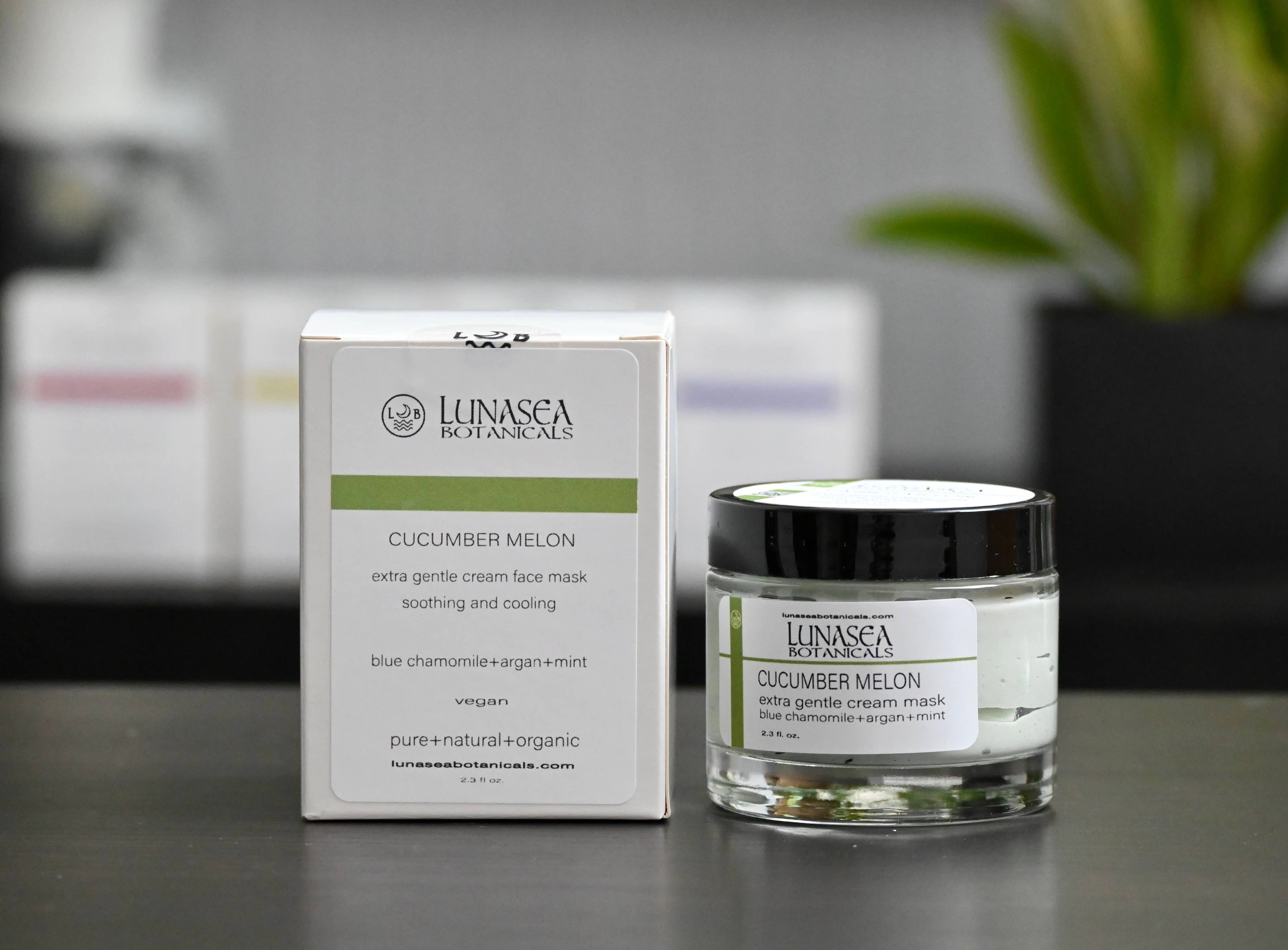 lunasea botanicals - Wholesale Skincare face mask - Cucumber Melon Soothing Cream Mask