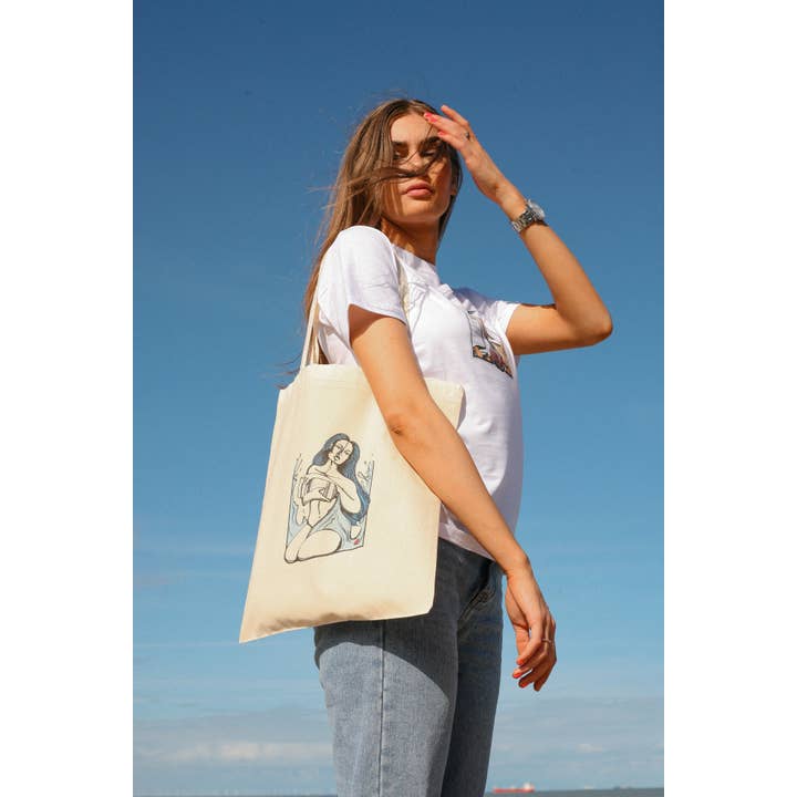Heiko Clothing – wholesale Tote bag – Women's – Organic Cotton 'Aquarius' Tote Bag3