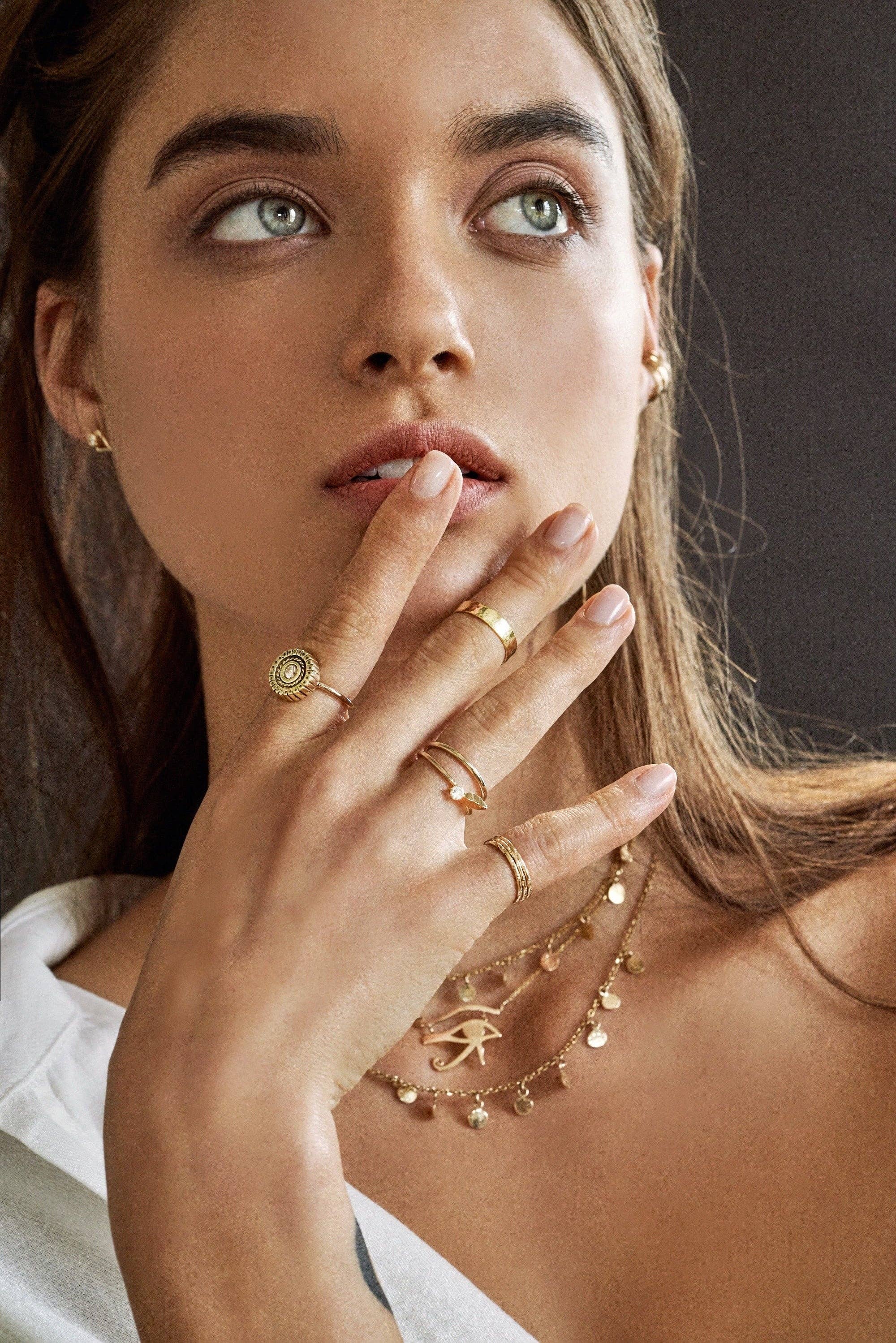 Kimiya Designs – Großhandel Band/Stapelring – Ra Solider 14k Goldring2