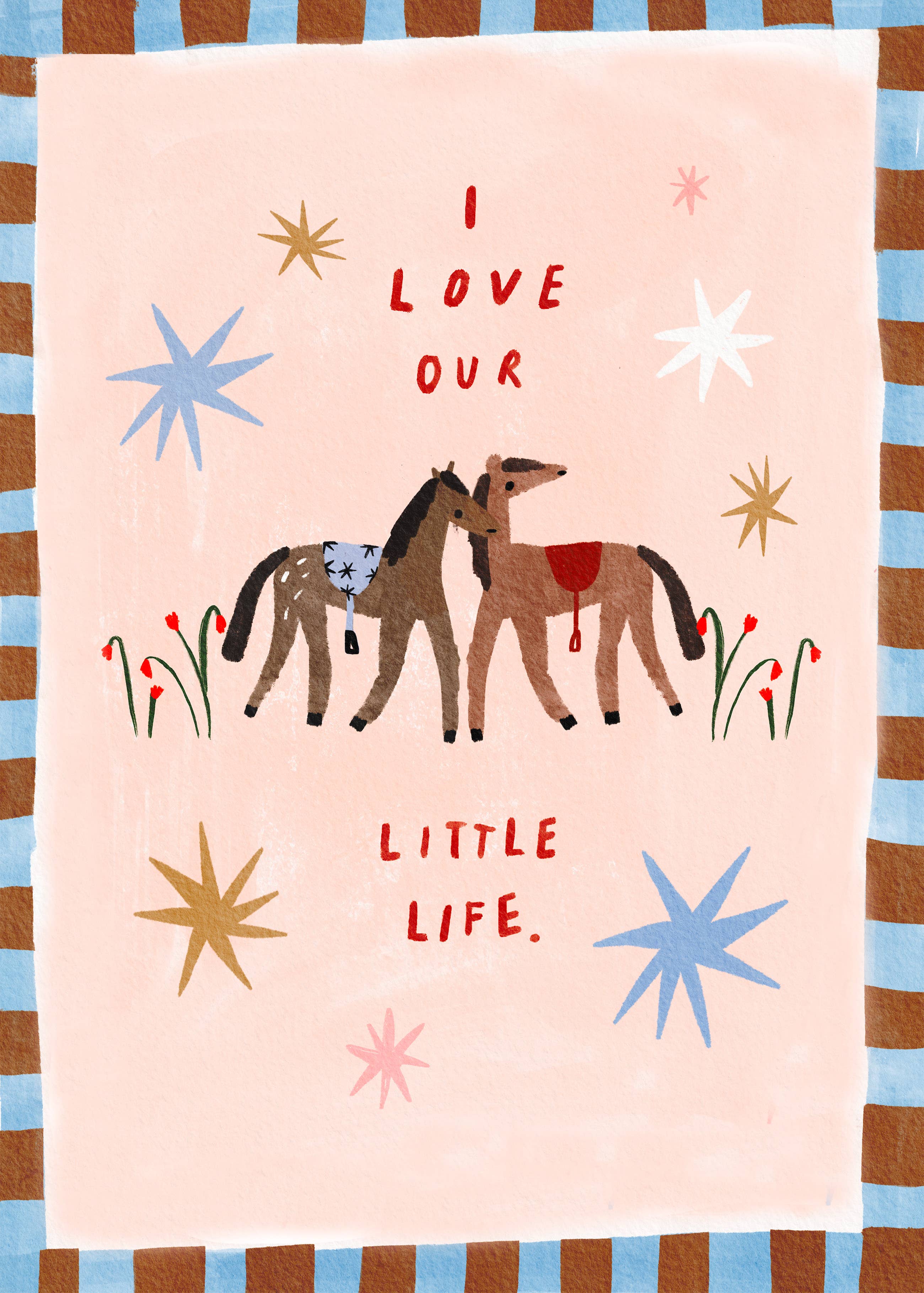 Martha Ratcliff Illustration - Wholesale Art Print - I LOVE OUR LITTLE LIFE  PRINT1