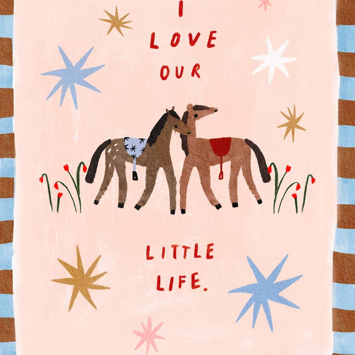 Martha Ratcliff Illustration - Wholesale Art Print - I LOVE OUR LITTLE LIFE PRINT1