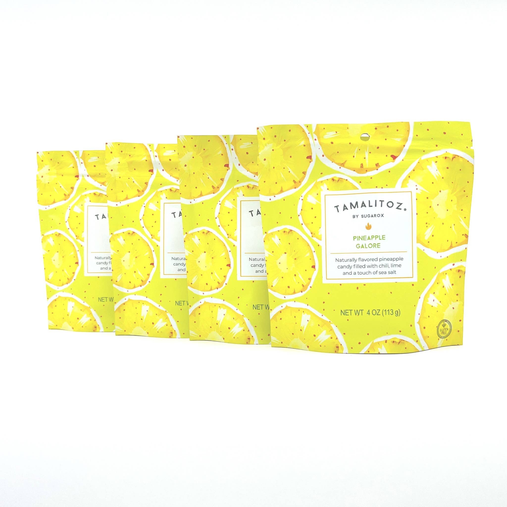 Sugarox Candy Studio LLC - Wholesale Hard Candy - PINEAPPLE GALORE TAMALITOZ CANDY 12CT6