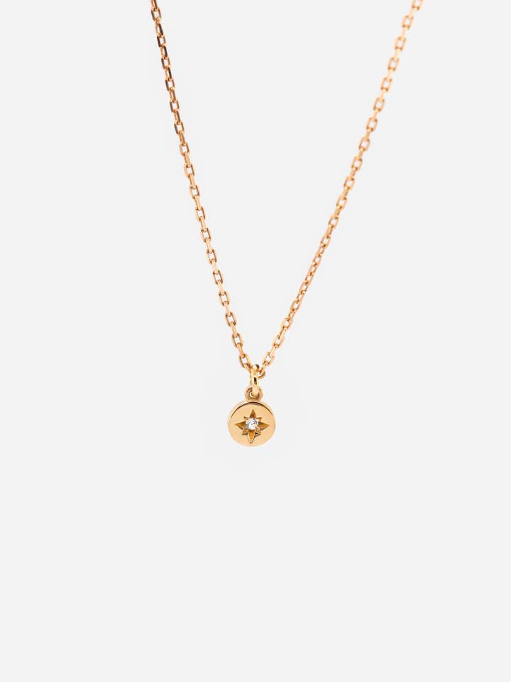 18K Vermeil Disc Necklace for wholesale by REDCHERRYBLVD