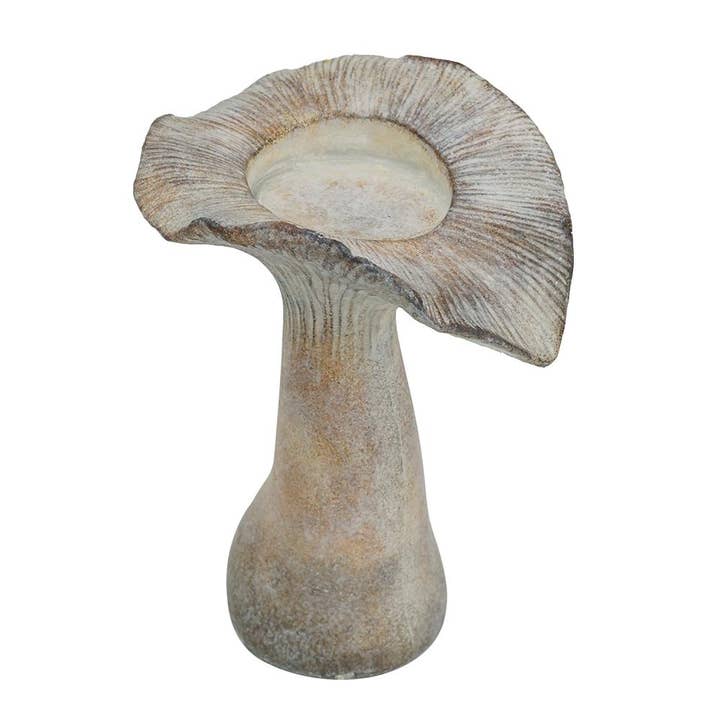 7x6x9.3" Rustic Mushroom Cement Candle Holder for wholesale by A&B Home Group Inc.