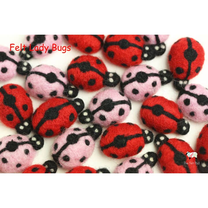 The Felt Pod - Wholesale Craft supplies - Felt Lady Bugs7