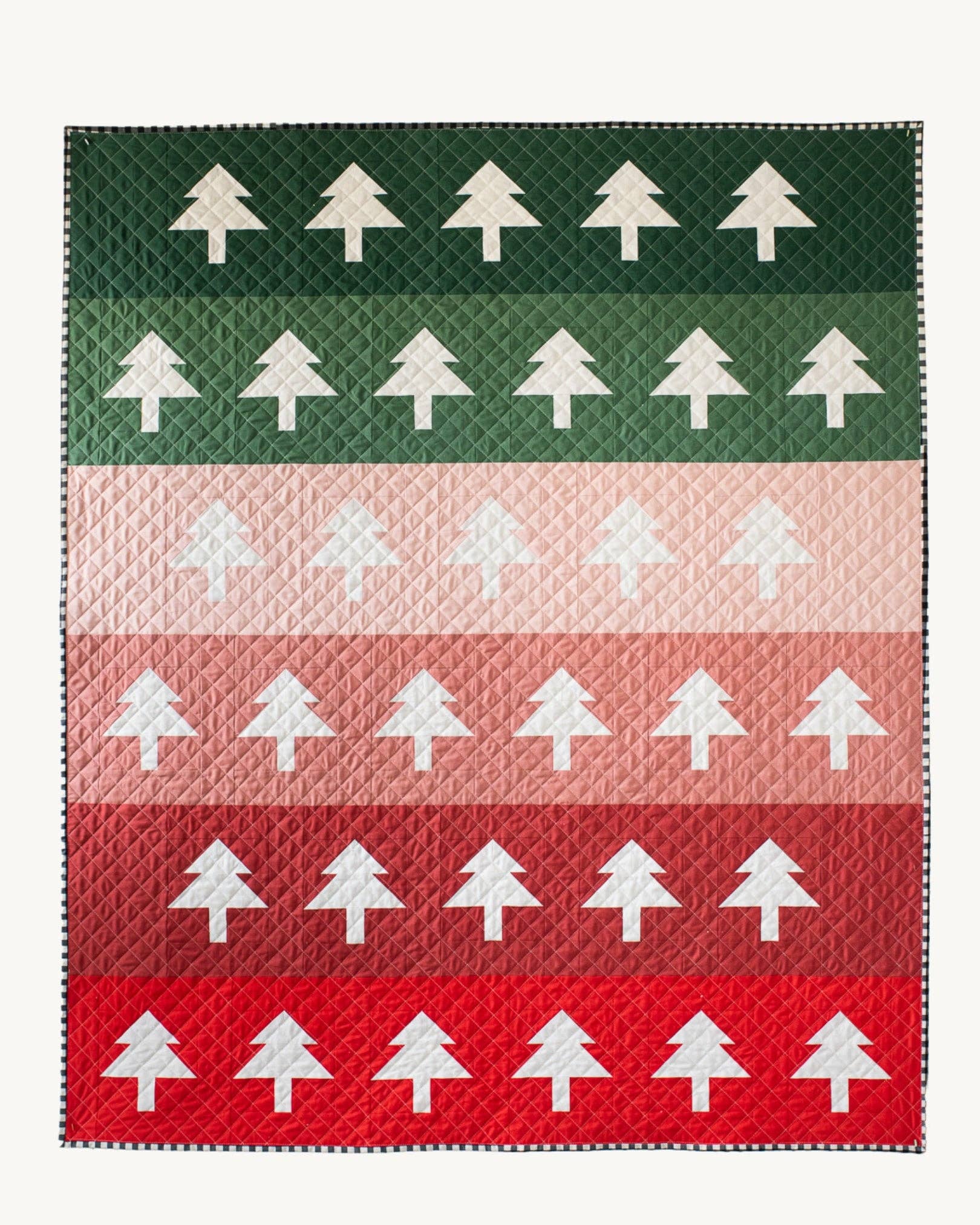 Quilty Love - Wholesale Craft Sewing Kit - Tree Rows PAPER Quilt Pattern1