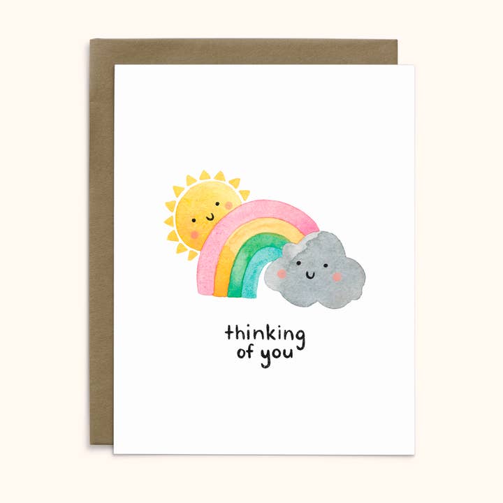 Thinking of You Card for wholesale by Katie Pea Studio