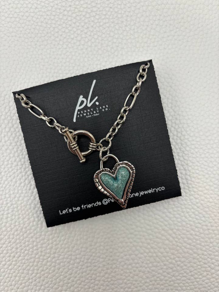 Roxy Western turquoise silver heart toggle necklace and other Purchase Wholesale roxy. Free Returns & Net 60 Terms on Faire trending on Faire.