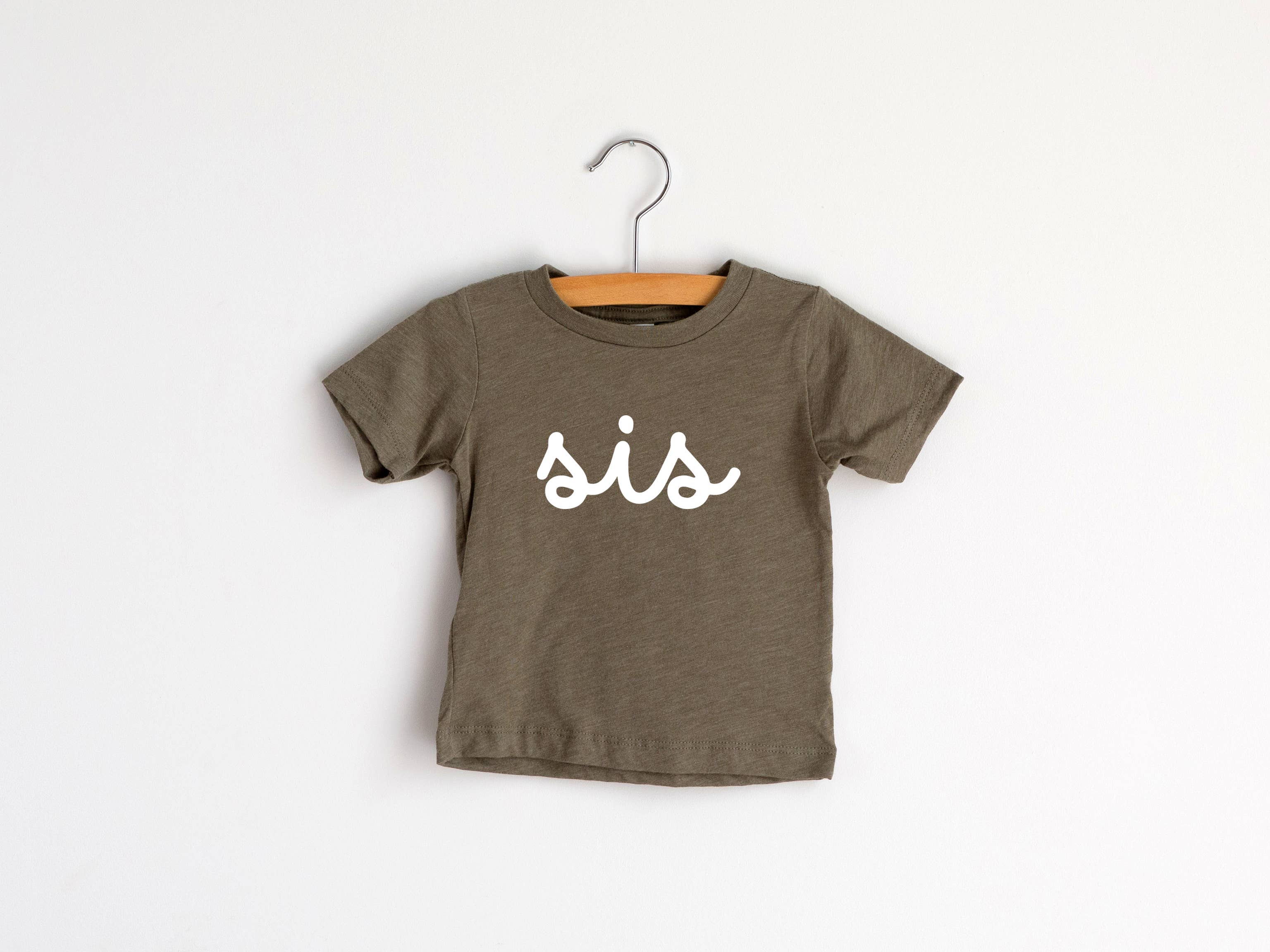 Gladfolk - Wholesale Screen Printed T-Shirt - Kids - Sis Script Baby & Kids Tri-Blend Tee1