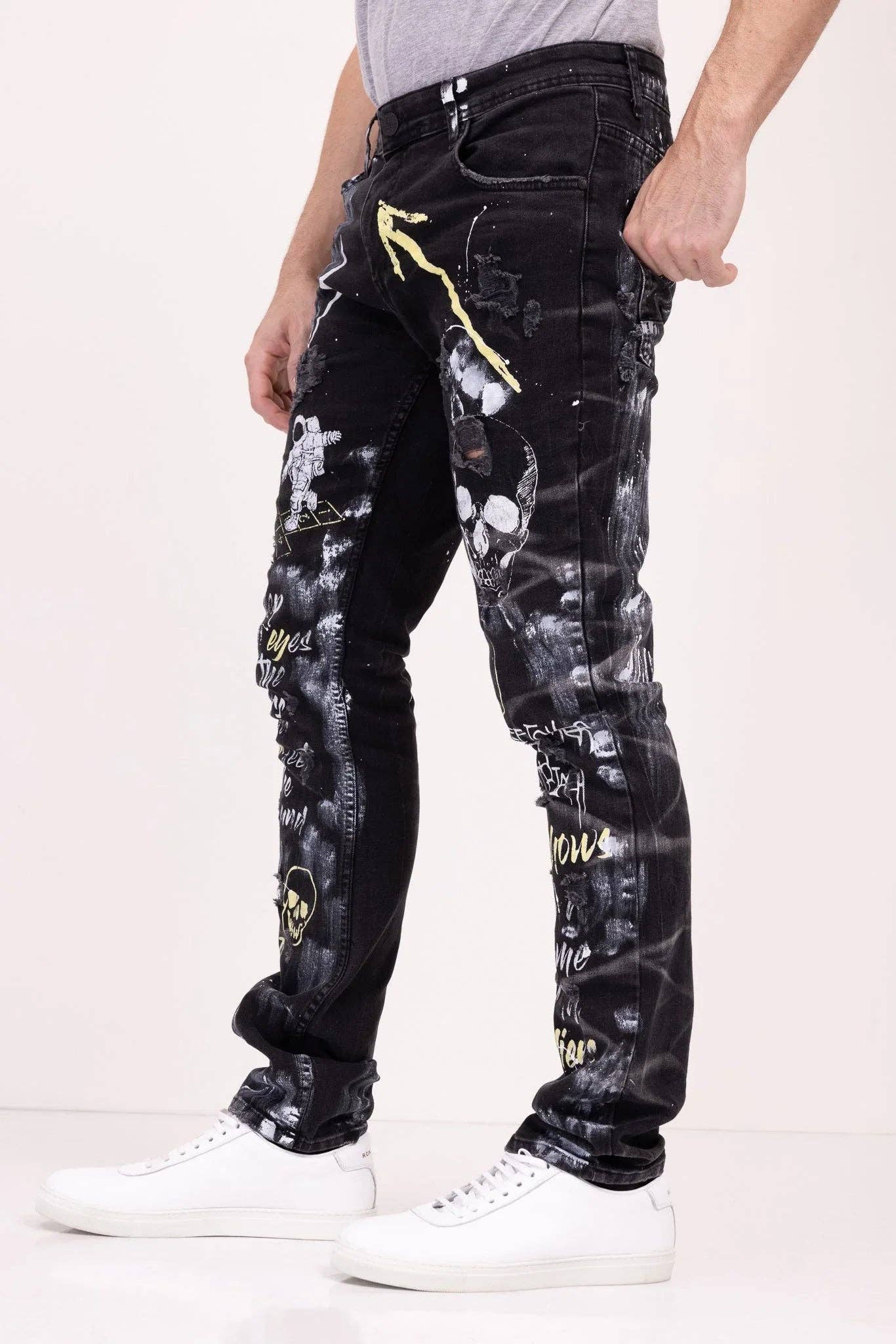 Men's Alien Denim Jeans - Black for wholesale on Faire3