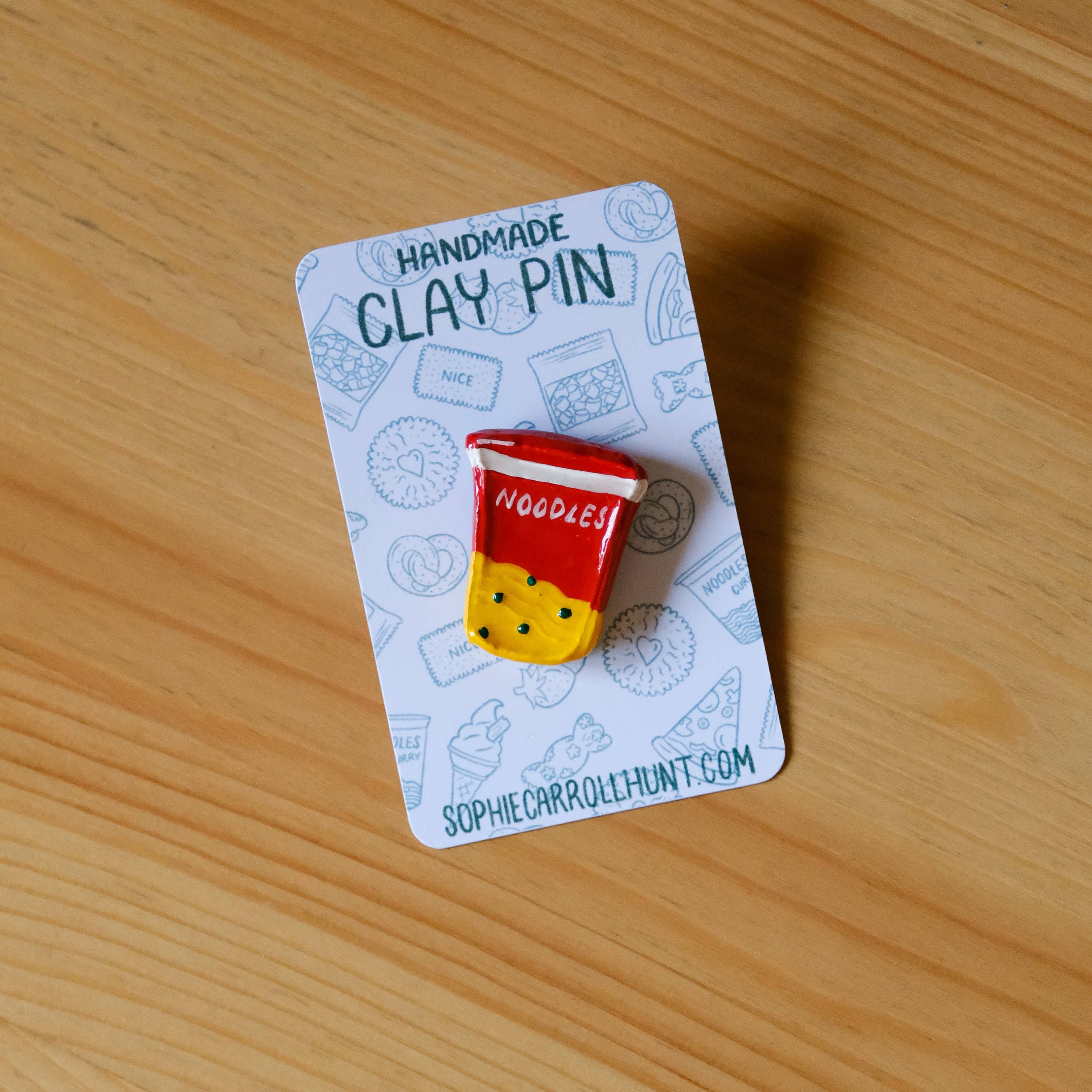 Sophie Carroll-Hunt - Wholesale Lapel Pin/Button - Handmade Clay Snack Pins6