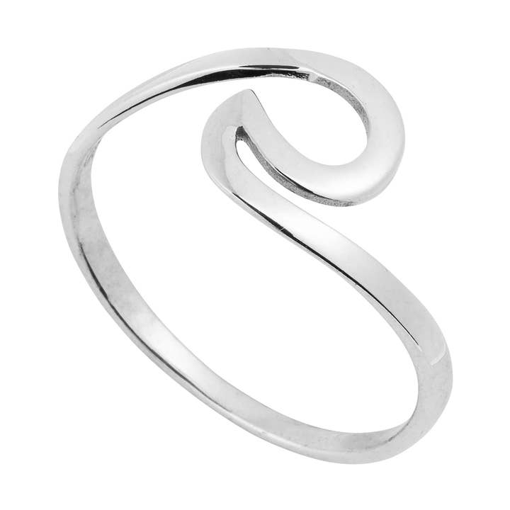 Beautiful 925 Silver Wave Ring (USA-DDP) for wholesale by Silver Jewellery Cavern Wholesale