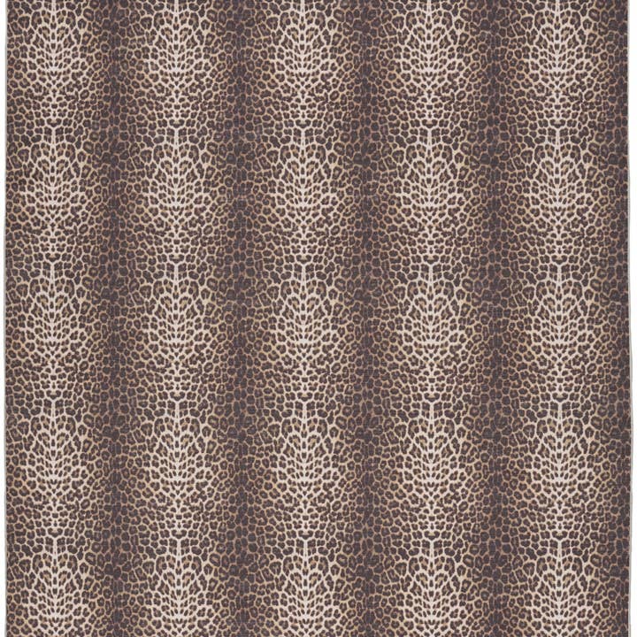 HomeRoots - Wholesale Area Rug - 4' X 6' Yellow and Brown Leopard Print Non Skid Area Rug1