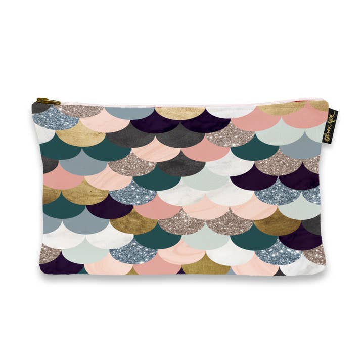 Oliver Gal Beautiful Pastel Mermaid Art Pouch (Size 9x6) for wholesale by The Oliver Gal Artist