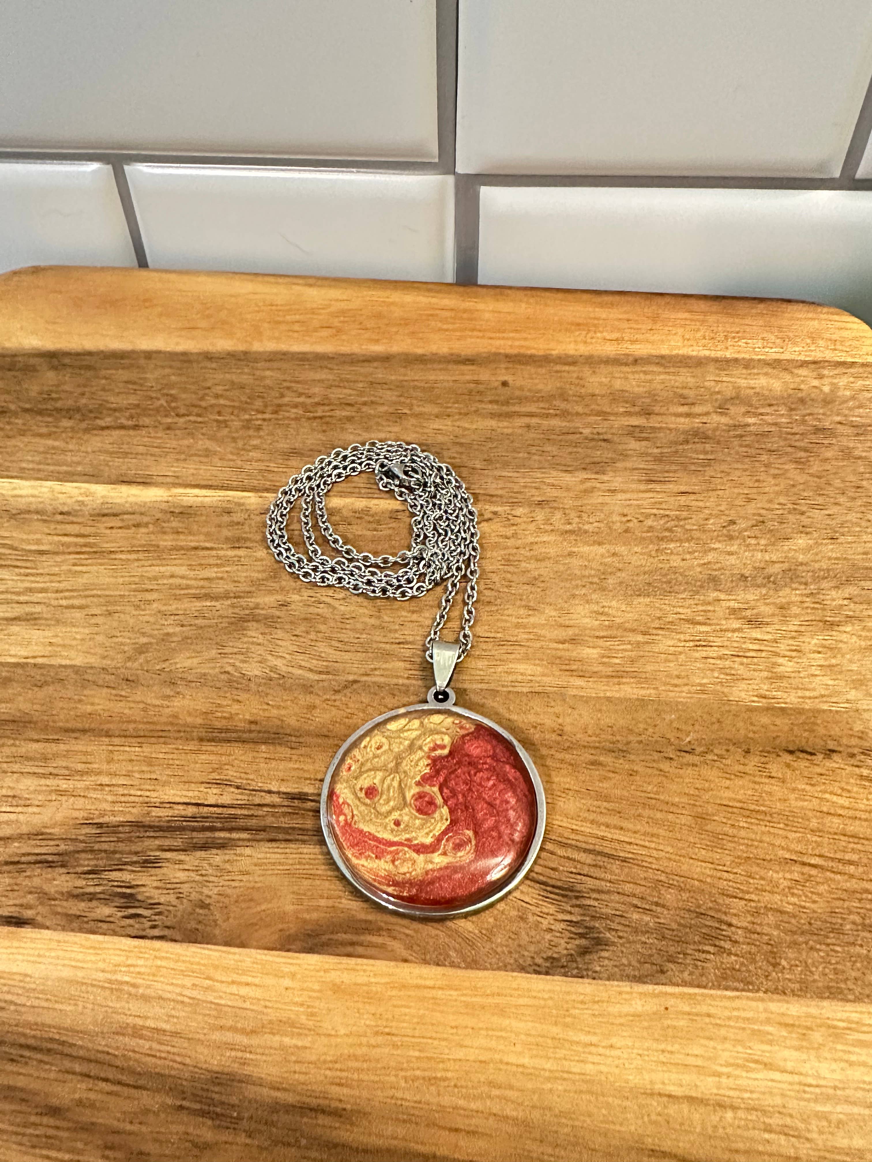 Three Dandelion Wishes - Wholesale Pendant/Charm Necklace - Hand Painted Pendant Necklace6