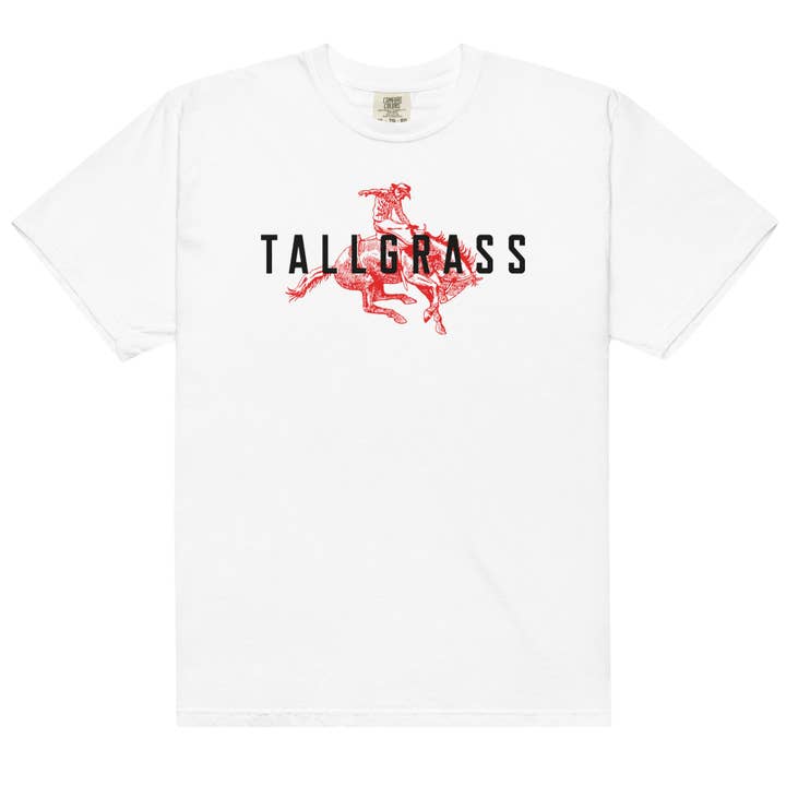 T-shirt Tallgrass Cowpoke Heavyweight : Blanc pour la vente par Tallgrass Supply Co
