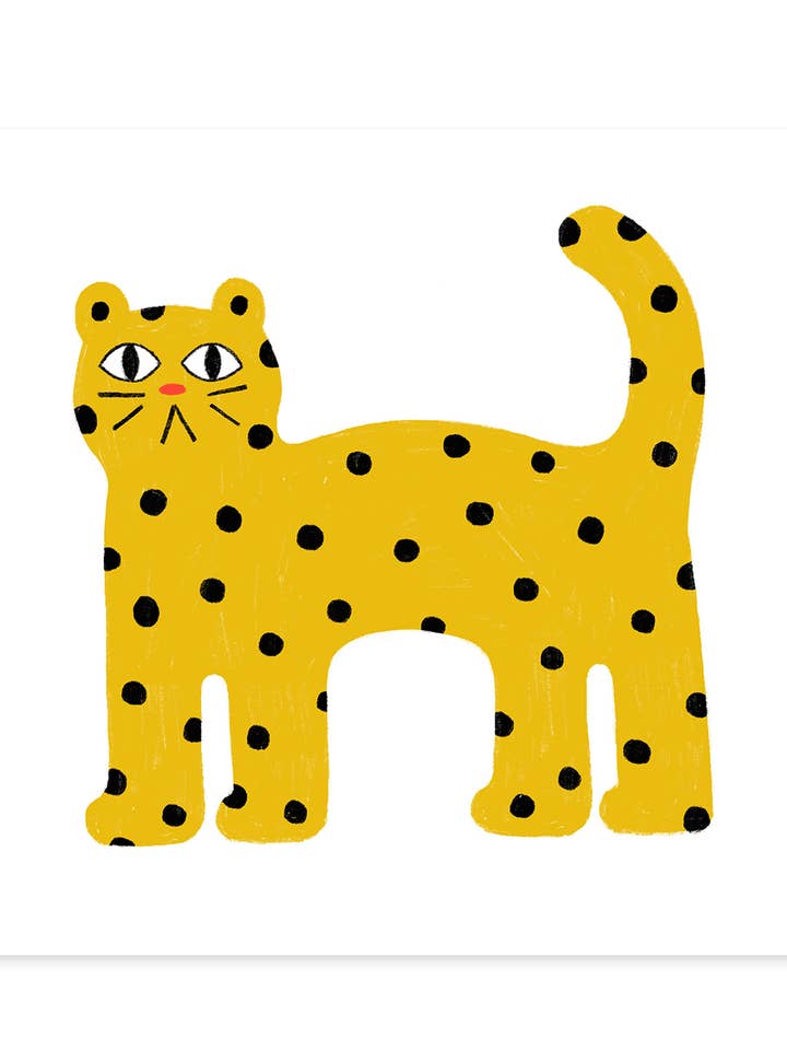 Jungle Cat Art Print for wholesale by Allison Poplett