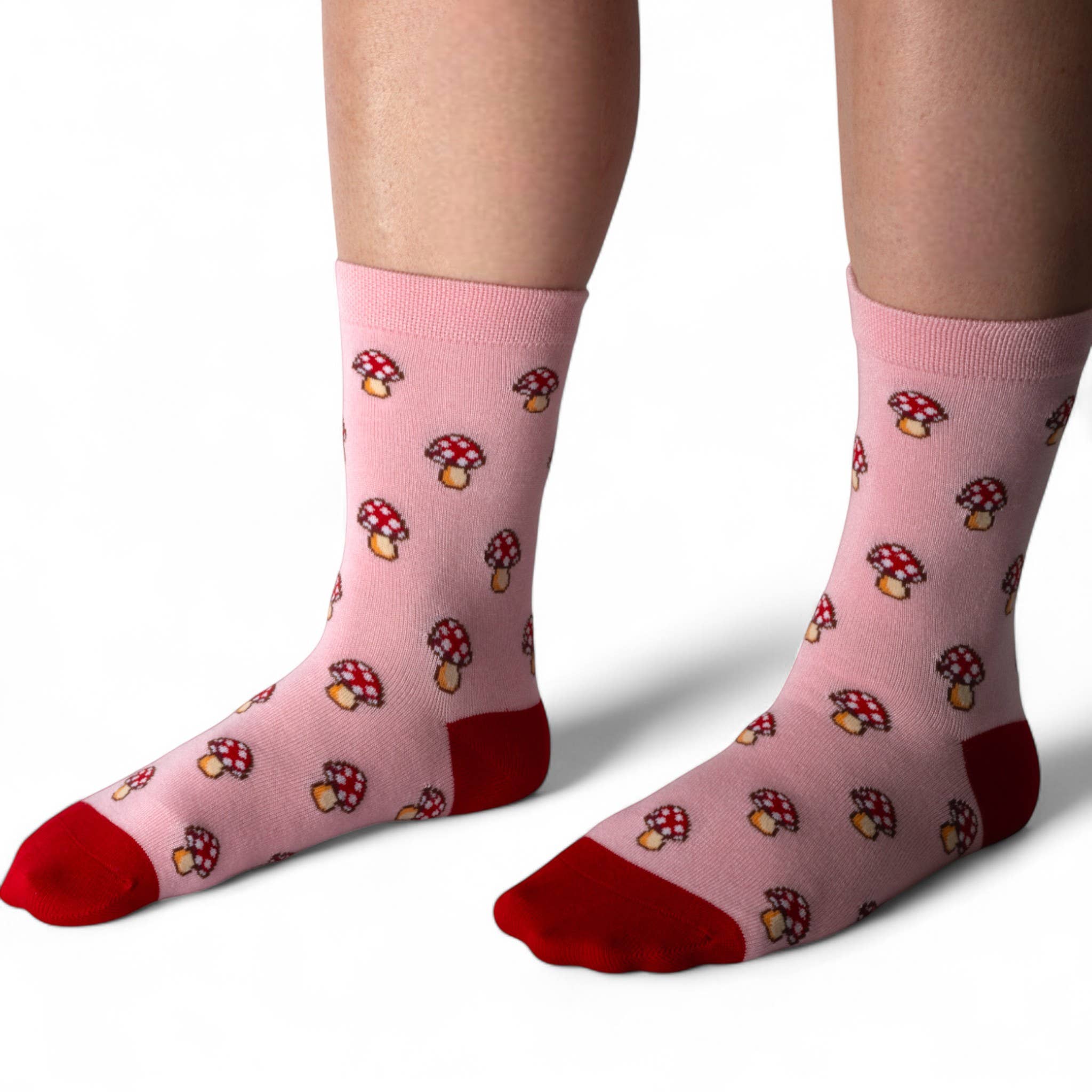 Jess & Lou – Großhandel Socken – Damen – Wunderbare Pilze: Pink Ladies Bambussocken BW1902