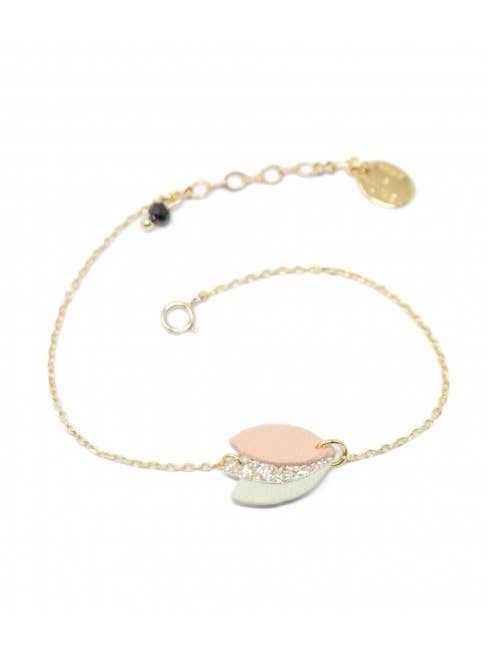 Orne Bracelet - Light Green, Terracotta for wholesale by May & June