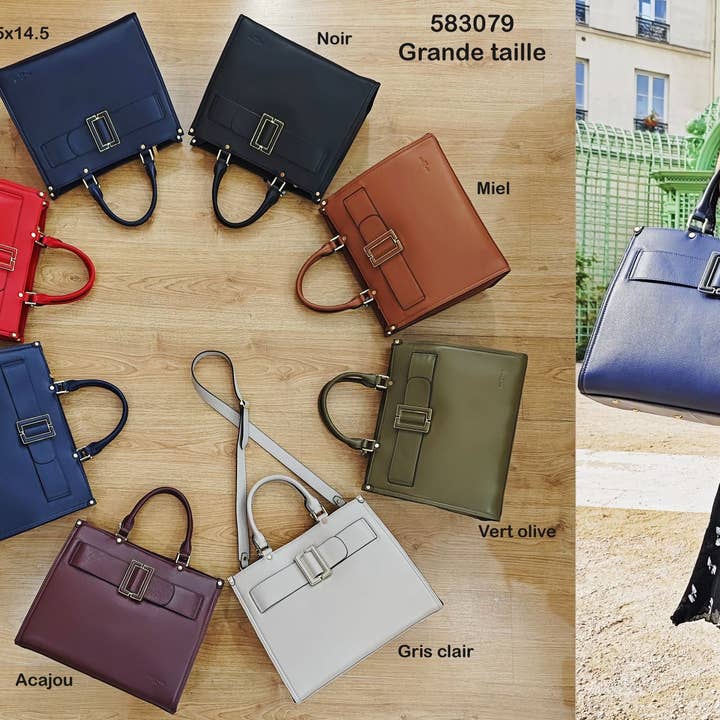 Frederic T. - Wholesale Top Handle Bag - Women's - 583079 Black - Leather handbag5