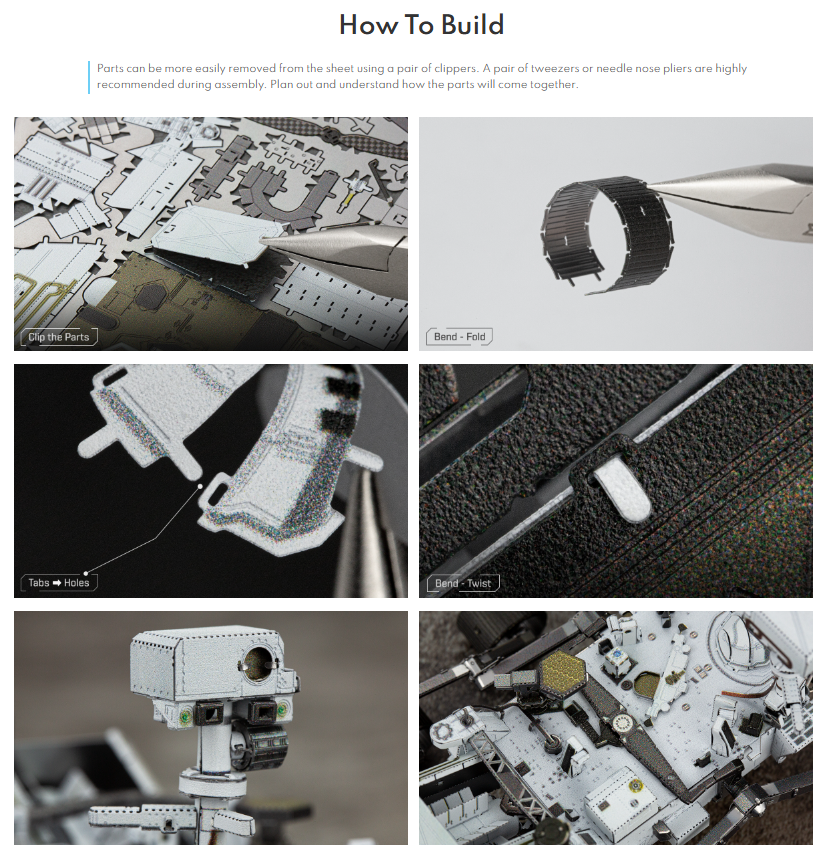 Metal Earth - Wholesale Decorative Tabletop Object - Mars Rover Perseverance & Ingenuity Helicopter5