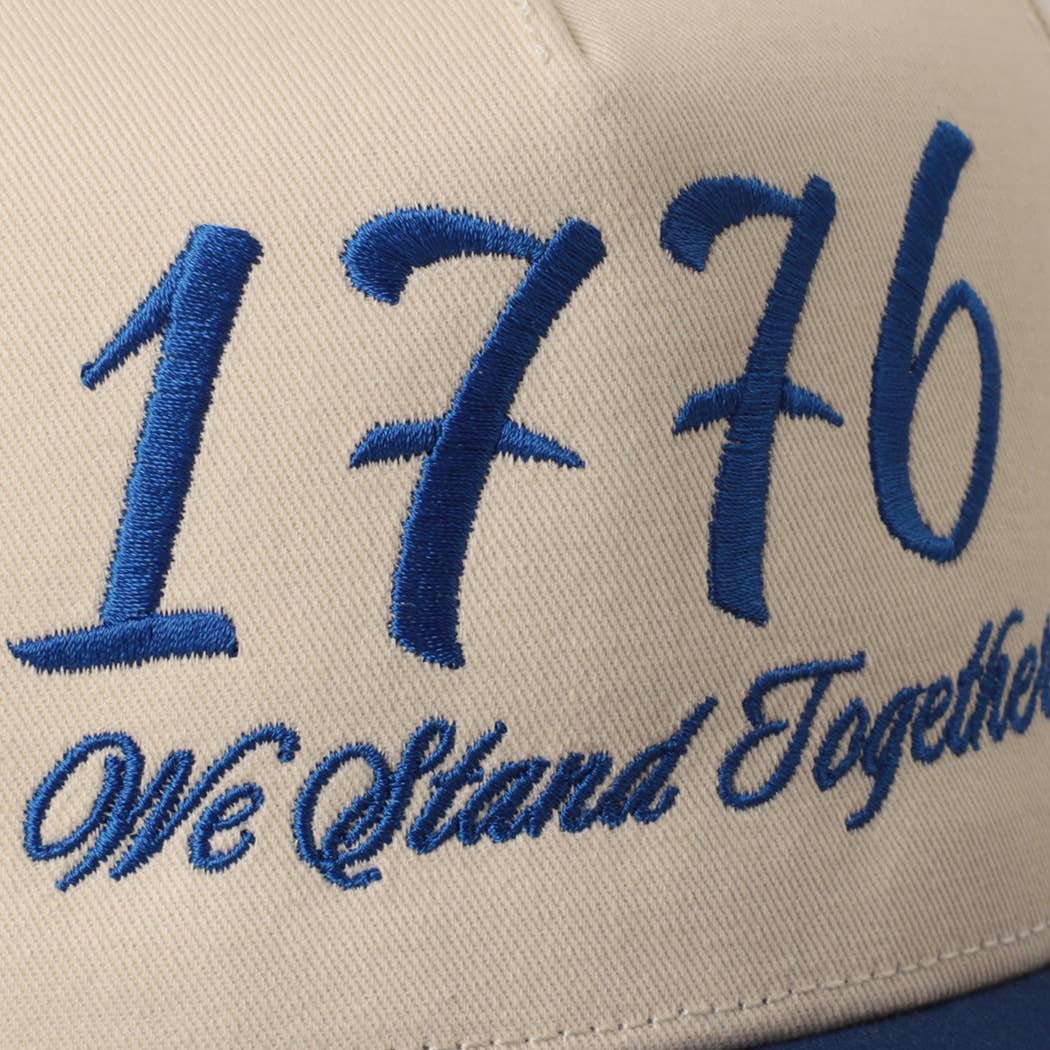 Fashion City - Vente Casquette de camionneur – unisexe - Casquette Trucker Bicolore 1776 We Stand Together21