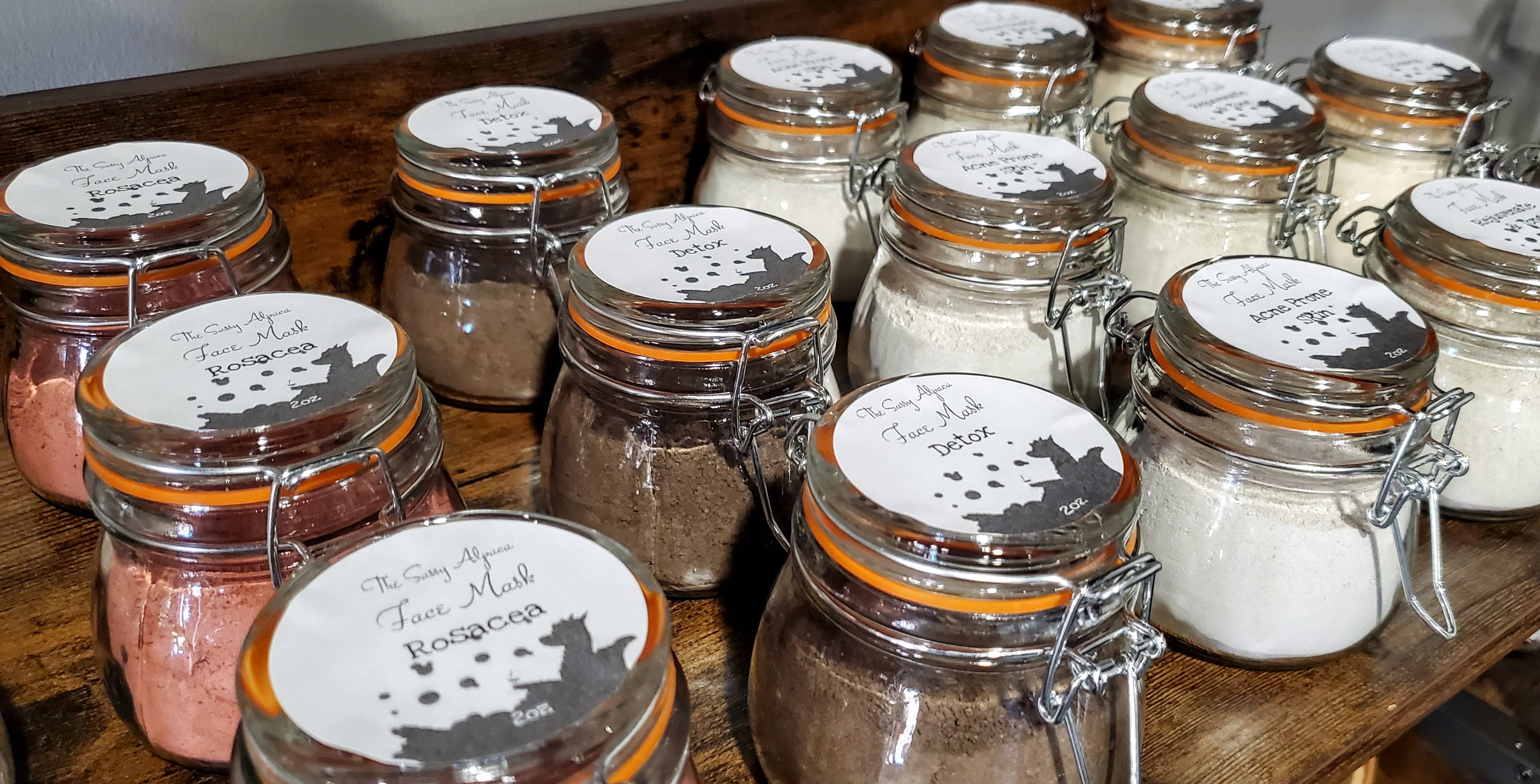 The Sassy Alpaca – Engroshandel Ansigtsmaske – Face Mask lerblandinger til ansigtsmaske1