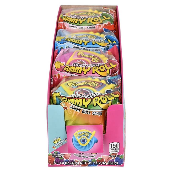 La Luna Bella - Toys - Wholesale Hard Candy - Push Pop Gummy Roll - LLB Candy4