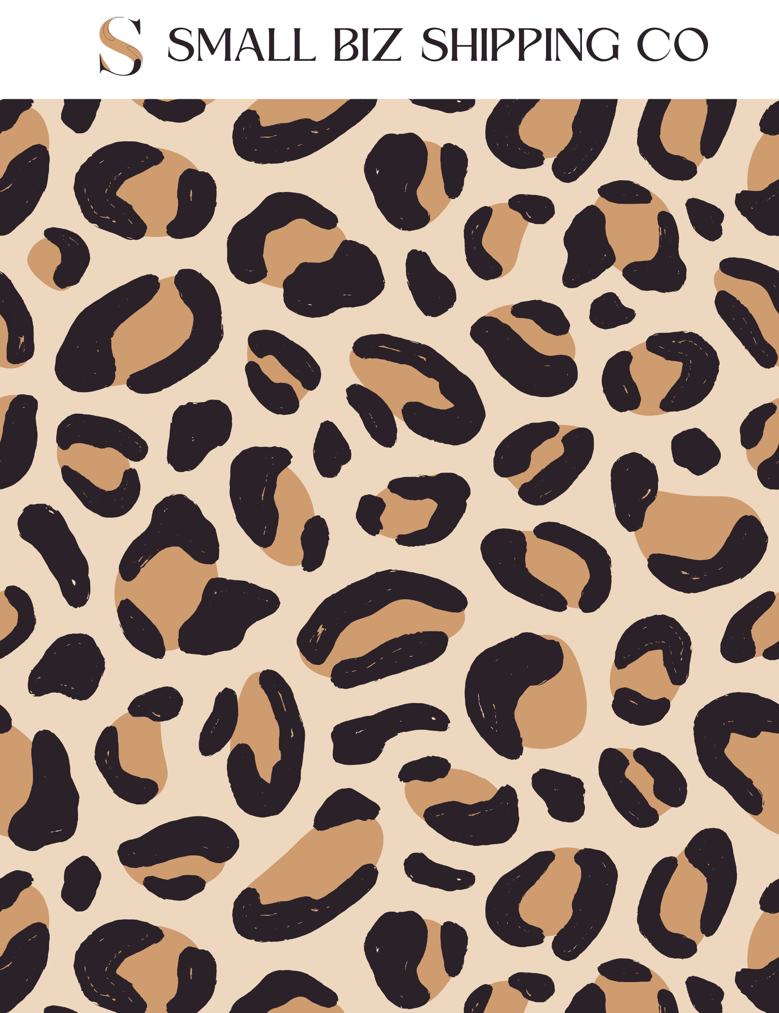 Small Biz Shipping Co – Engroshandel Konvolutter – 10 x 13" Poly Mailer - Boho Leopard1