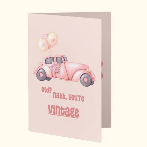 Vintage Birthday Card for wholesale by Loveworld Paper