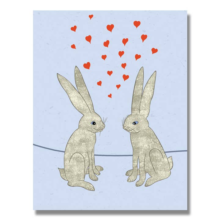 Des amis lapins amoureux ! pour la vente par Karen Eide Studios