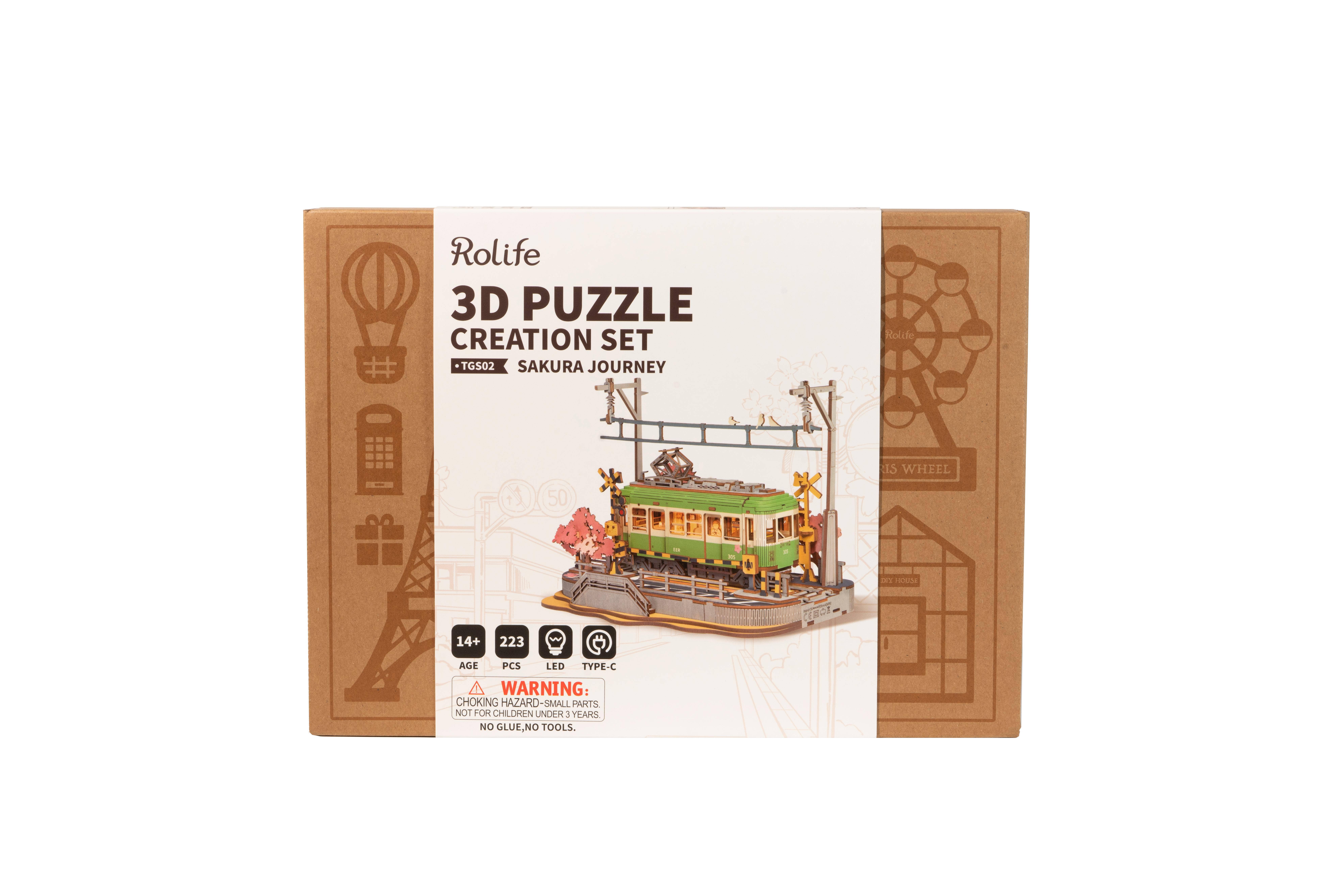 Magnote - Wholesale DIY Craft Kit - Rolife Sakura Journey Wooden 3D Puzzle2