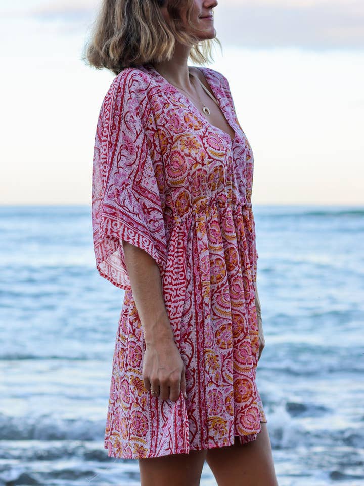 The Isla Kaftan - Soliel and other Purchase Wholesale cotton kaftan. Free Returns & Net 60 Terms on Faire trending on Faire.