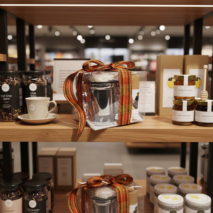 Foxy Tea® - Wholesale Tea Set - Tea Gift Set – Mug/Lid, Infuser, Tea, Towel, Sugar Crystals10