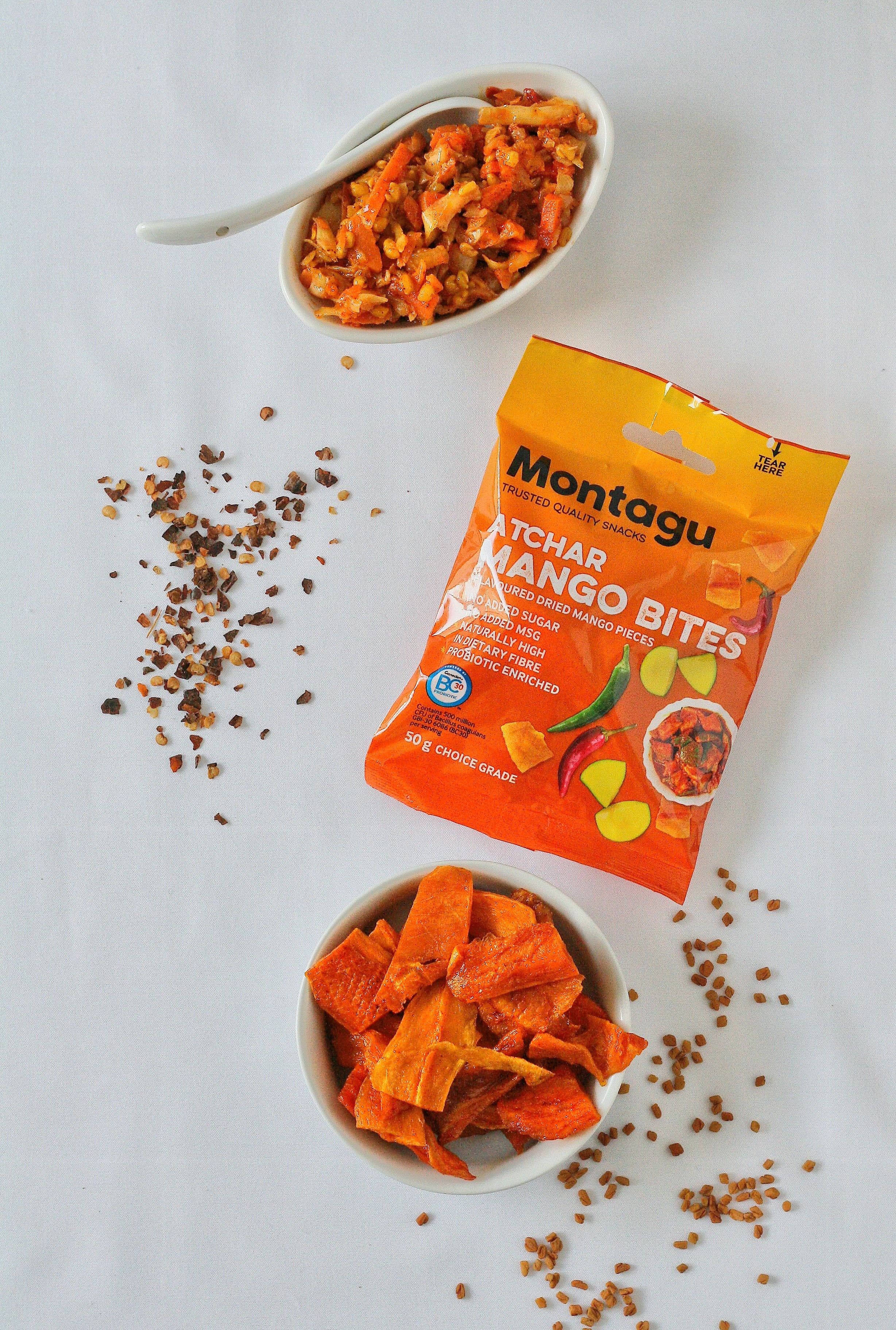 Mahdina – wholesale Dried/dehydrated fruit – Montagu: Mango Bites - Atchar Flavoured1