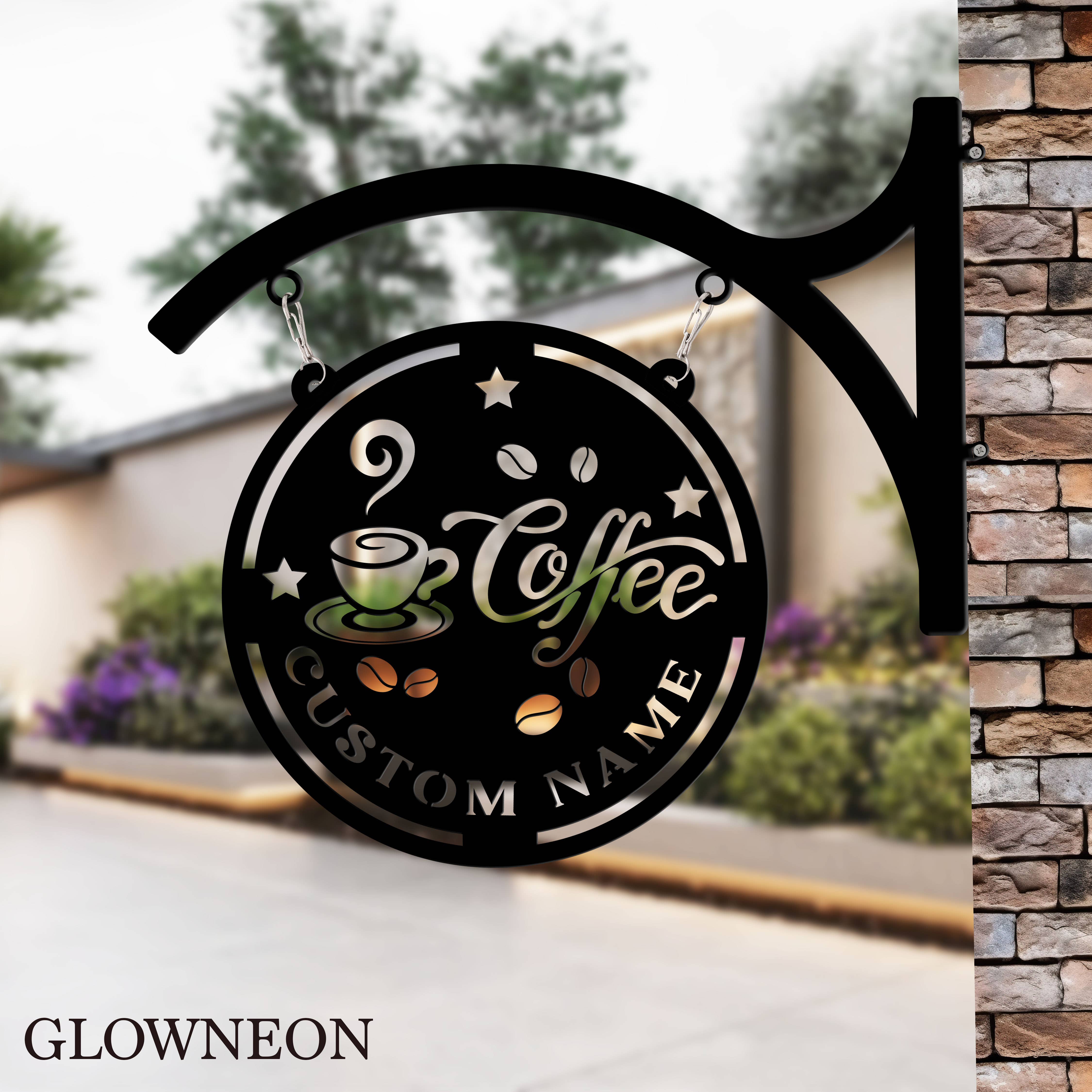 Glow Neon - Wholesale Wall Accent - Customized Hanging Coffee Shop Outdoor Wall Decor Metal Sign4