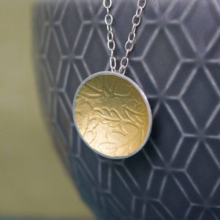 Golden Oak Cup Pendant for wholesale by Joanne Tinley Jewellery
