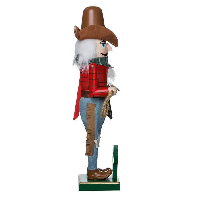 15"WOODEN COWBOY NUTCRACKER for wholesale by Kurt S. Adler, Inc.