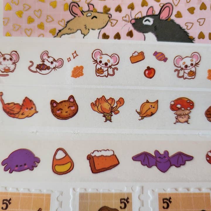 Fall Friends Clear Washi Tape for wholesale by Rat Lady Art