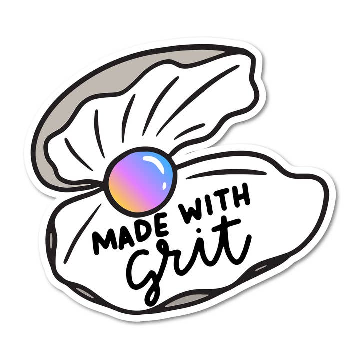 Adesivo in Vinile Fatto con Grinta per la vendita all'ingrosso da parte di Mouthy Broad