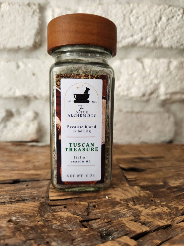 Tuscan Treasure - Italian Seasoning Blend - .8 OZ Jar for wholesale by The Spice Alchemists