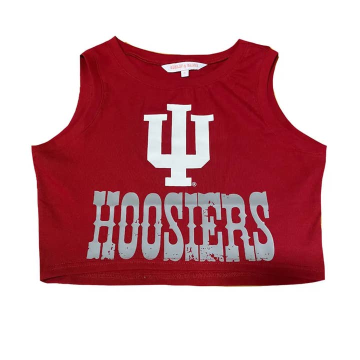 Débardeur court Zora d'Indiana Hoosiers pour la vente par Shelby & Grace