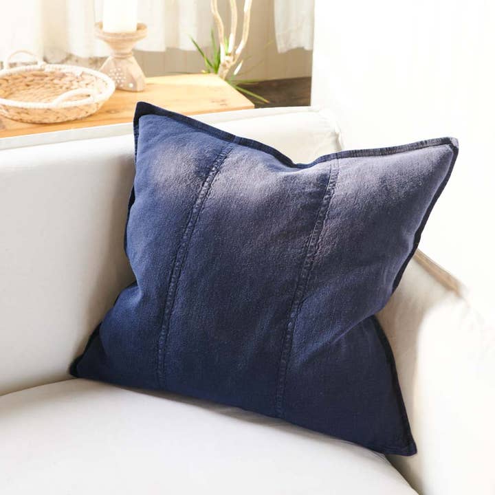 Luca® Linen Outdoor Cushion Cover - Navy for wholesale by Eadie Lifestyle