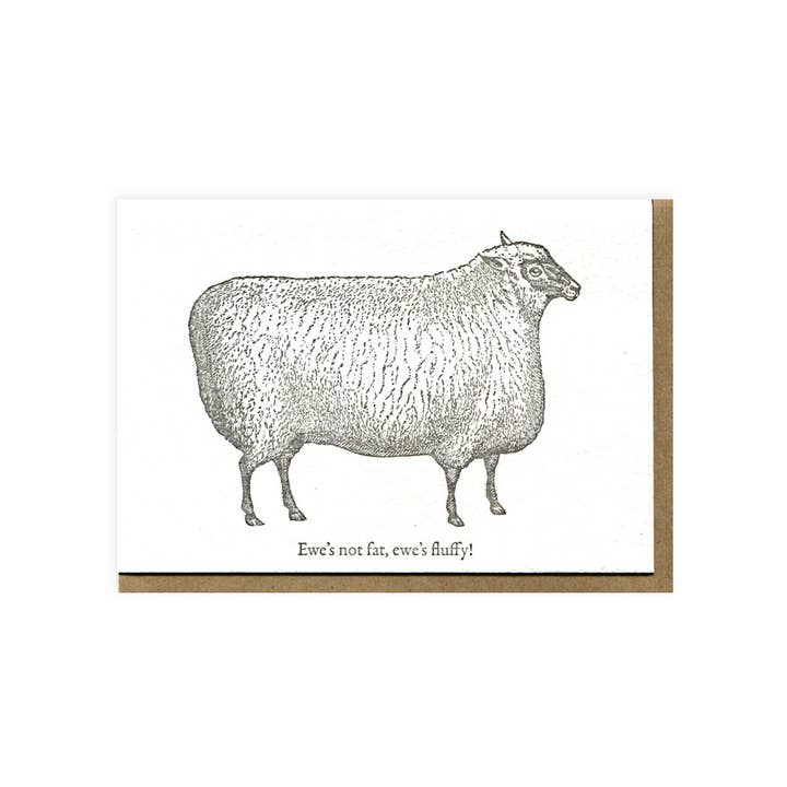 Ewe is niet dik! voor wholesale door Blue Barnhouse