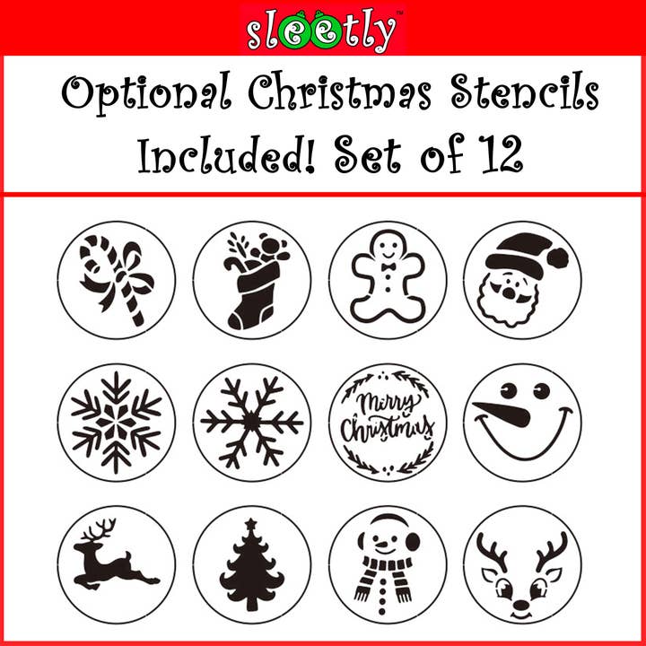 WholesaleMart - Wholesale Ornament Set - Flat DIY Christmas Ornaments for Kids and Adults, White
