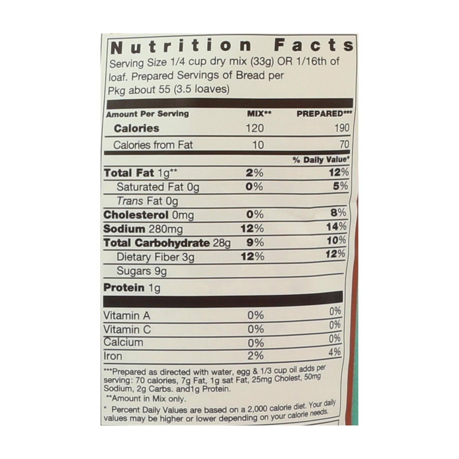 Ware Spark - Wholesale Bread Mix - Pamela's Products - Bread Mix - Case Of 3 - 4 Lb.1