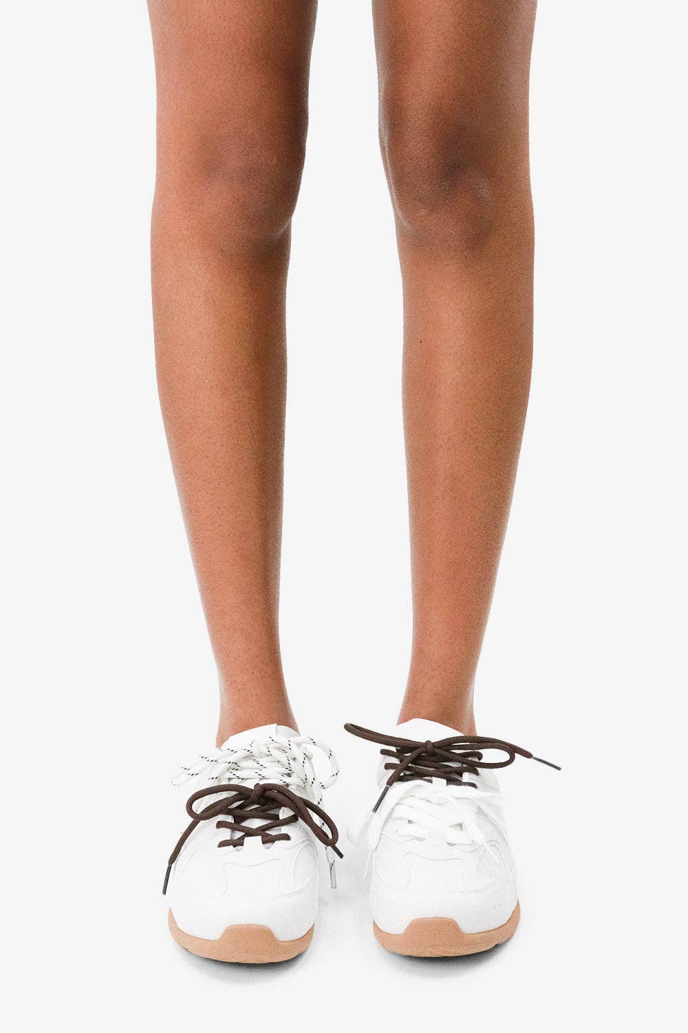 Lemonade Shoes - Wholesale Lifestyle trainers – Women′s - EXTRA MILE - Earth-Tone Chunky Sneakers w/ Contrast Lacing6