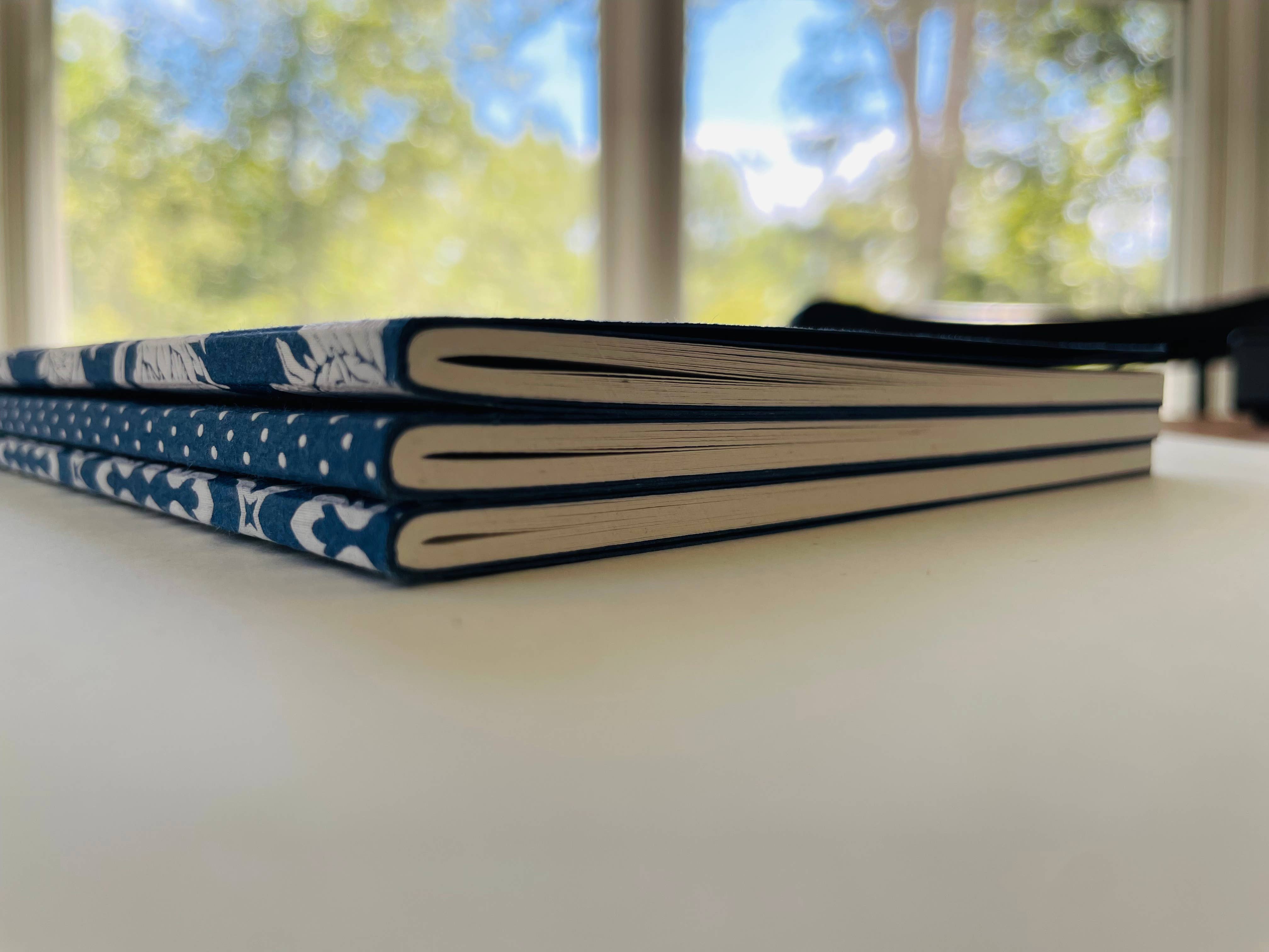 Crescent Street Design - Wholesale Notebook - Medium Notebook with Denim Cover | A52