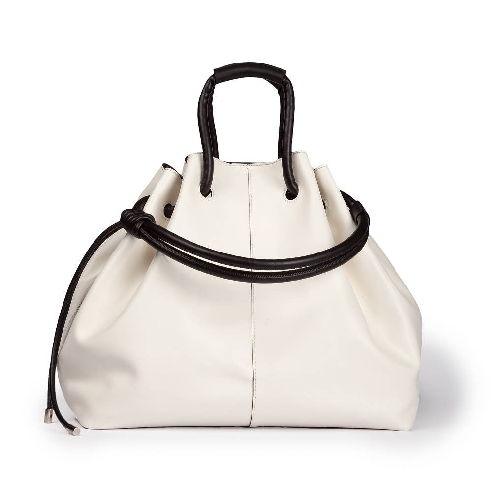 Roberta Gandolfi – Großhandel Tragetasche – Damen – Gisella Große Tasche mit doppelter Tragbarkeit, Hand- oder Schultertragetasche aus weichem Kalbsleder1